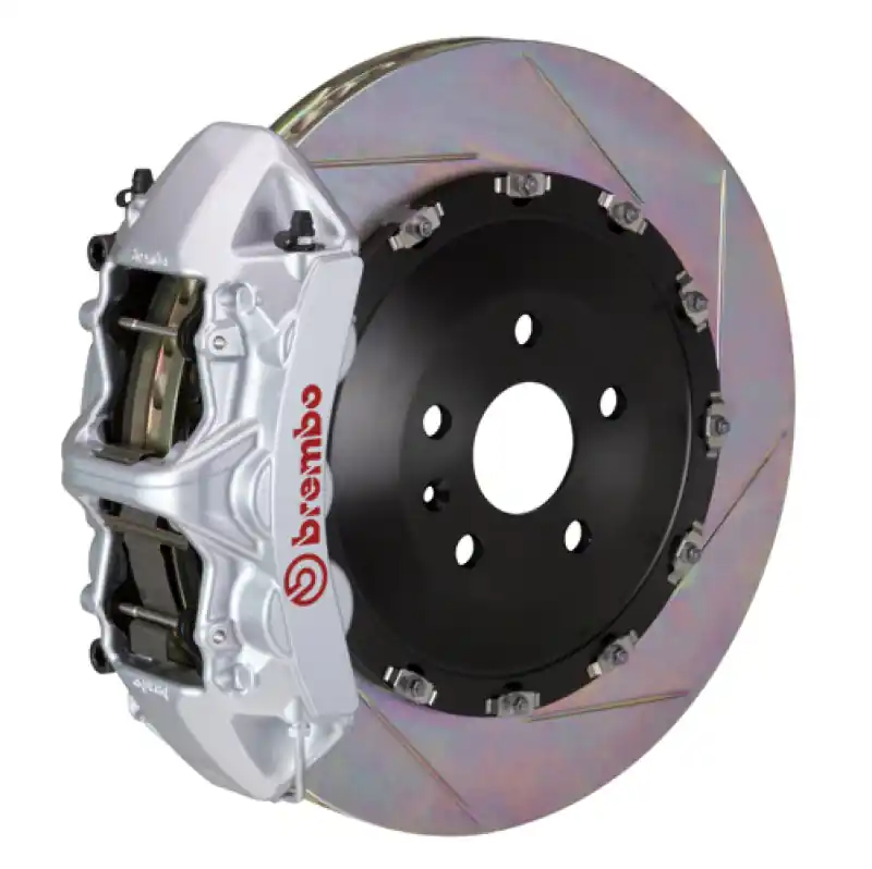 Premium Brembo SS Front GT BBK 6 Piston Cast 405x34 2pc Rotor Slotted Type-1-Silver