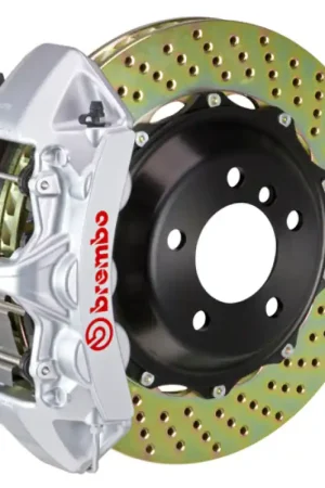 Brembo 06 330xi/06-12 325xi/328xi/07-12 335xi Fr GT BBK 6 Pist Cast 380x32 2pc Rotor Drilled-Silver Express Delivery