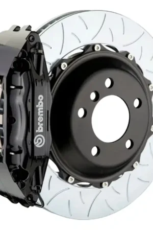 Certified Brembo 92-00 Viper RT-10/GTS Front GT BBK 6 Piston Cast 355x32 2pc Rotor Slotted Type-3-Black