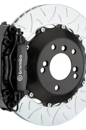 Must Have Brembo 97-04 Corvette C5 Rear GT BBK 4 Piston Cast 2pc 345x28 2pc Rotor Slotted Type-3-Black