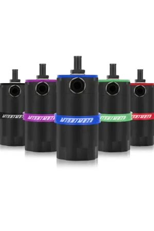 Professional Grade Mishimoto Universal Baffled Oil Catch Can - Black