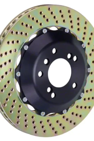 Worldwide Shipping Brembo 03-10 Viper SRT-10 Rear 2-Piece Discs 355x32 2pc Rotor Drilled