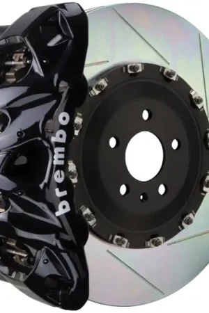 Brembo 09-16 Panamera/S/4S/Turbo Front GT BBK 8 Piston Cast 412x38 2pc Rotor Slotted Type1-Black Free Delivery