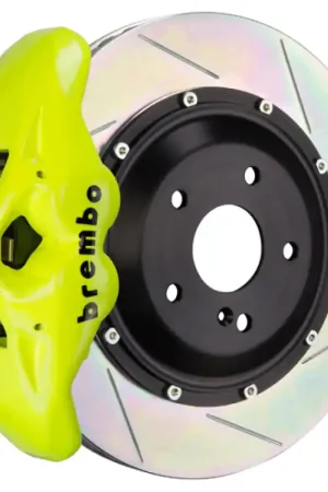 Express Delivery Brembo 21+ Sienna (XL40) Front GT BBK 6 Piston Cast 380x34 2pc Rotor Slotted Type-1- Fluo. Yellow