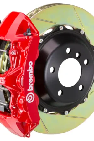 Bulk Order Brembo 05-08 997.1 C2 (Excl PCCB) Fr GT BBK 6Pis Cast 380x32 2pc Rotor Slotted Type1-Red