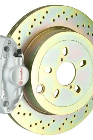Best Choice Brembo 12-16 FR-S Exc Model w/ Elec Park Brake Rr GT BBK 2 Pis Cast 2p 316 x20 1pc Rtr Drill-Silver