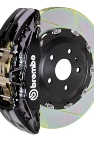 Certified Brembo 08-17 A5/08-17 S5/09-16 A4/09-16 S4 Fr GT BBK 6Pist Cast 380x34 2pc Rotor Slot Type1-Black