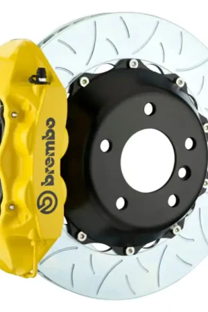 Limited Edition Brembo 23+ Z (RZ34) Rear GT BBK 4 Piston Cast 380x28 2pc Rotor Slotted Type-3- Yellow