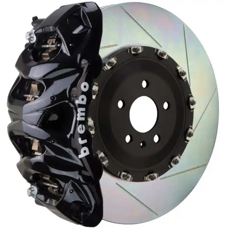 Next Day Delivery Brembo 16+ Q7 (4M)/19+ Q8 (4M) Front GT BBK 8 Piston Cast 412x38 2pc Rotor Slotted Type-1-Black