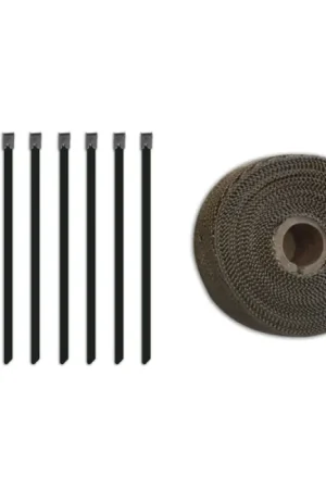 Mishimoto 2 inch x 35 feet Heat Wrap with Stainless Locking Tie Set Free Shipping
