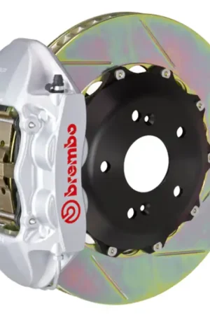 Brembo 07-15 TT 3.2L/09-15 TTS/12-13 TT RS Rr GT BBK 4Pist Cast 328x28 2pc Rotor Slot Type1-Silver Big Sale