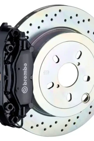 Brembo 66-89 911S/SC/Carrera Rear GT BBK 4 Piston Cast 2pc 309x28 1pc Rotor Drilled-Black Direct From Factory