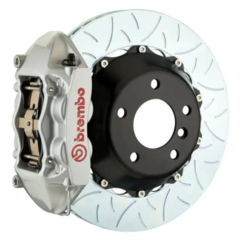 Brembo 17+ LC500/18+ LS500 Rear GT BBK 4 Piston Cast 380x28 2pc Rotor Slotted Type-3-Silver Exclusive