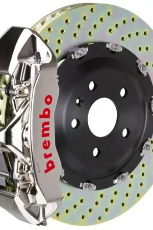 Brand New Brembo 05-13 Corvette Front GTR BBK 6 Piston Billet 380x34 2pc Rotor Drilled- Nickel