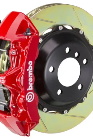 Brembo 13-17 Q5 3.0T/TDI/Hybrid Front GT BBK 6 Piston Cast 380x32 2pc Rotor Slotted Type1 -Red Worldwide Shipping