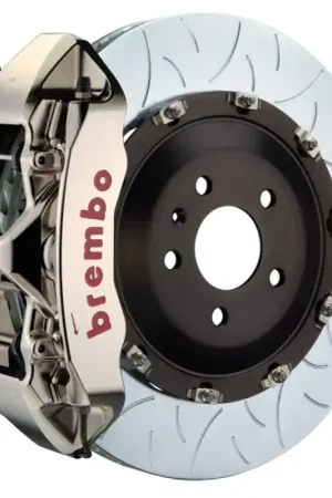 Brembo 09-11 GTR/12+ GTR Front GTR BBK 6 Piston Billet 405x34 2pc Rotor Slotted Type3- Nickel Fan Favorite