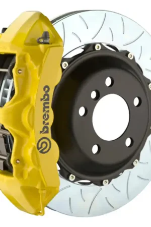 Place Order Brembo 07-08 G35/G35S Sedan Fr GT BBK 6Pis Cast 355x32 2pc Rotor Slotted Type3-Yellow