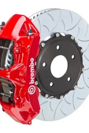 Brembo 20+ Corvette C8/C8 Z51 Front GT BBK 6 Piston Cast 350x34 2pc Rotor Slotted Type-3-Red Bargain