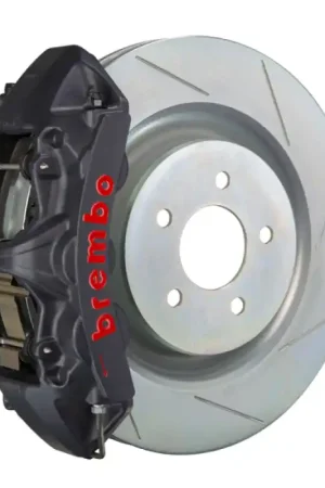 Special Discount Brembo 05-14 Mustang GT Excl non-ABS Fr GTS BBK 6Pis Cast 355x32 1pc Rotor Slotted Type1-Black HA