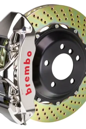 Brembo 05-09 F430 Challenge Front GTR BBK 6 Piston Billet380x32 2pc Rotor Drilled- Nickel Plated Affordable