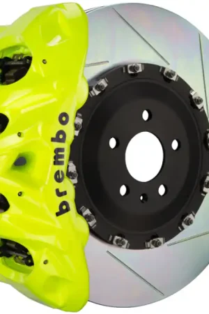 Brembo 09-14 F150 2WD Front GT BBK 8 Piston Cast 412x38 2pc Rotor Slotted Type-1- Fluo. Yellow Top Pick