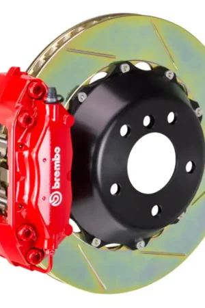 Special Discount Brembo 12-16 991.1 C2/C4 (Excl. PCCB) Rear GT BBK 4 Piston Cast 345x28 2pc Rotor Slotted Type1-Red