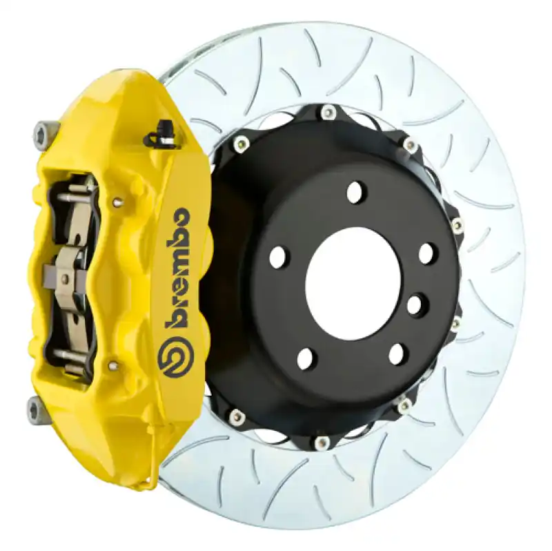 Save Now Brembo 01-02 Viper RT-10 Rear GT BBK 4 Piston Cast 345x28 2pc Rotor Slotted Type3- Yellow