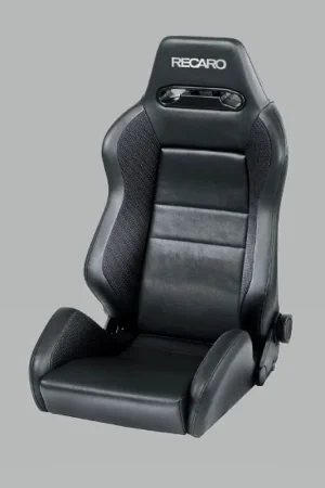 Markdown Recaro Speed Seat - Black Vinyl/Saturn Black/Black AM Vinyl w/Silver Logo