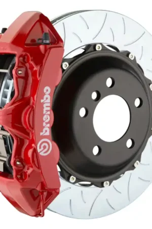 Brembo 03-07 H2 Rear GT BBK 4 Piston Cast 2pc 380x32 2pc Rotor Slotted Type-3-Red Special Offer