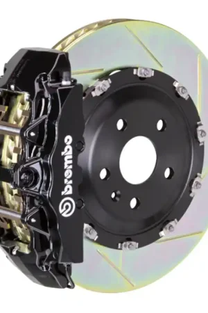 Brembo 19-22 A-Class (Excl AMG) Fr GT BBK 6Pis Cast 365x34 2pc Rotor Slotted Type1-Black Certified