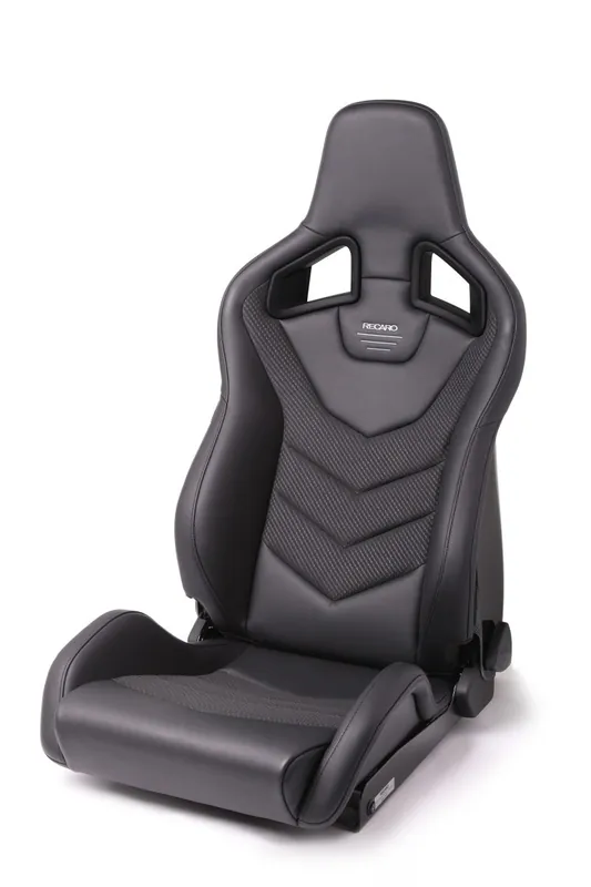 Recaro Sportster GT Driver Seat - Black Leather/Carbon Weave Flash Sale