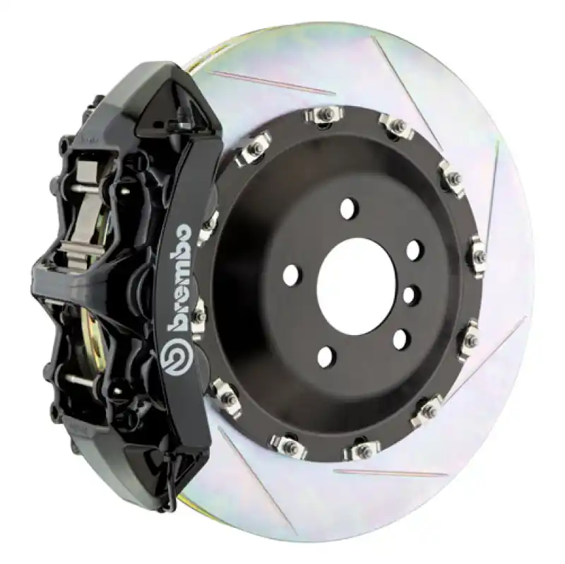 Brembo 10-12 Range Rover Front GT BBK 6 Piston Cast 405x34 2pc Rotor Slotted Type-1-Black Reduced Price