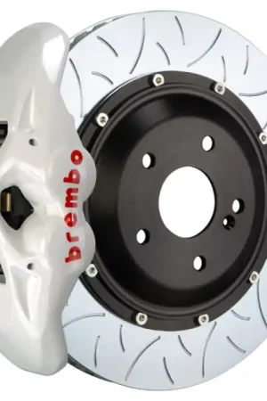 Brembo 19+ Mazda3 Front GT BBK 4 Piston Cast 345x28 2pc Rotor Slotted Type-3- White Latest