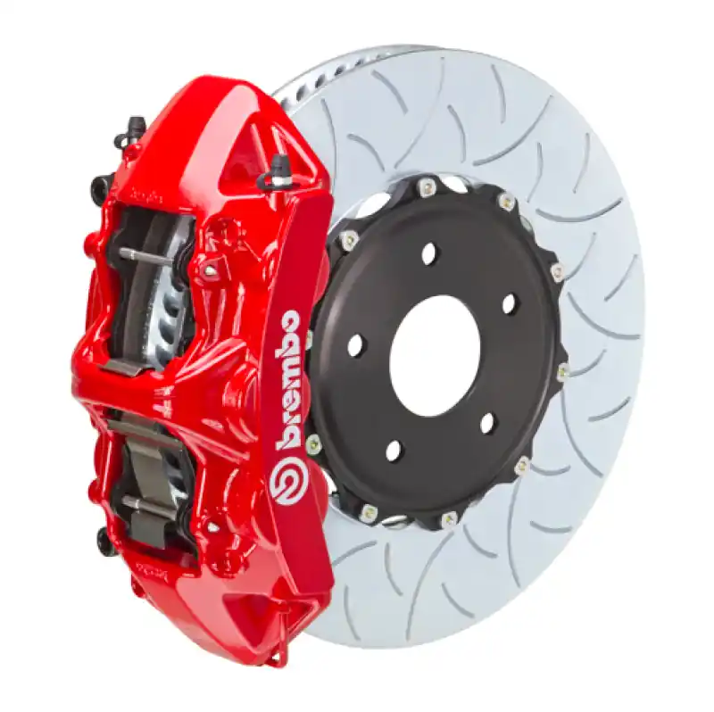 Brembo 12-13 Golf R (Mk6) Front GT BBK 6 Piston Cast 350x34 2pc Rotor Slotted Type-3-Red Buy Online
