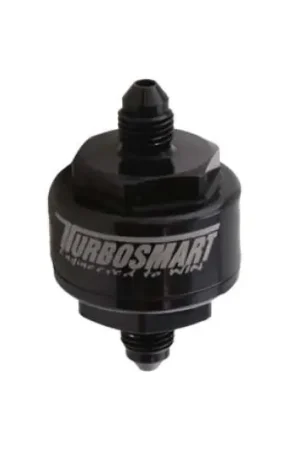Turbosmart Billet Turbo Oil Feed Filter w/44 Micron Pleated Disc -4AN Male Inlet - Black Seasonal Sale